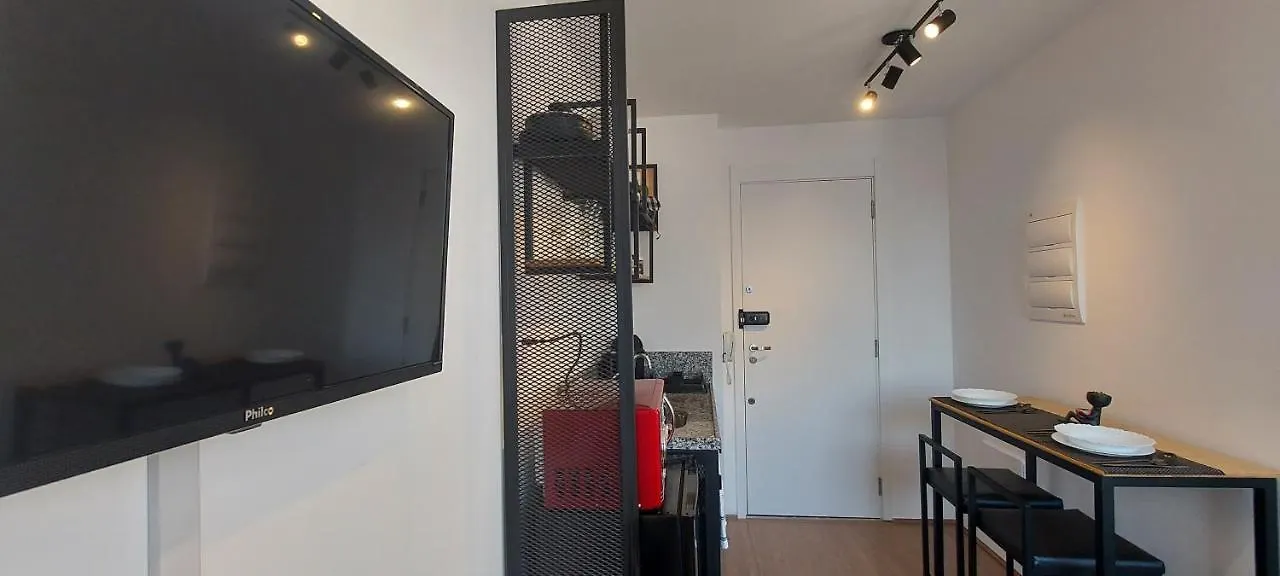 Studio - O Seu Melhor Lugar No Bras 200 Mts Metro 상파울루 아파트